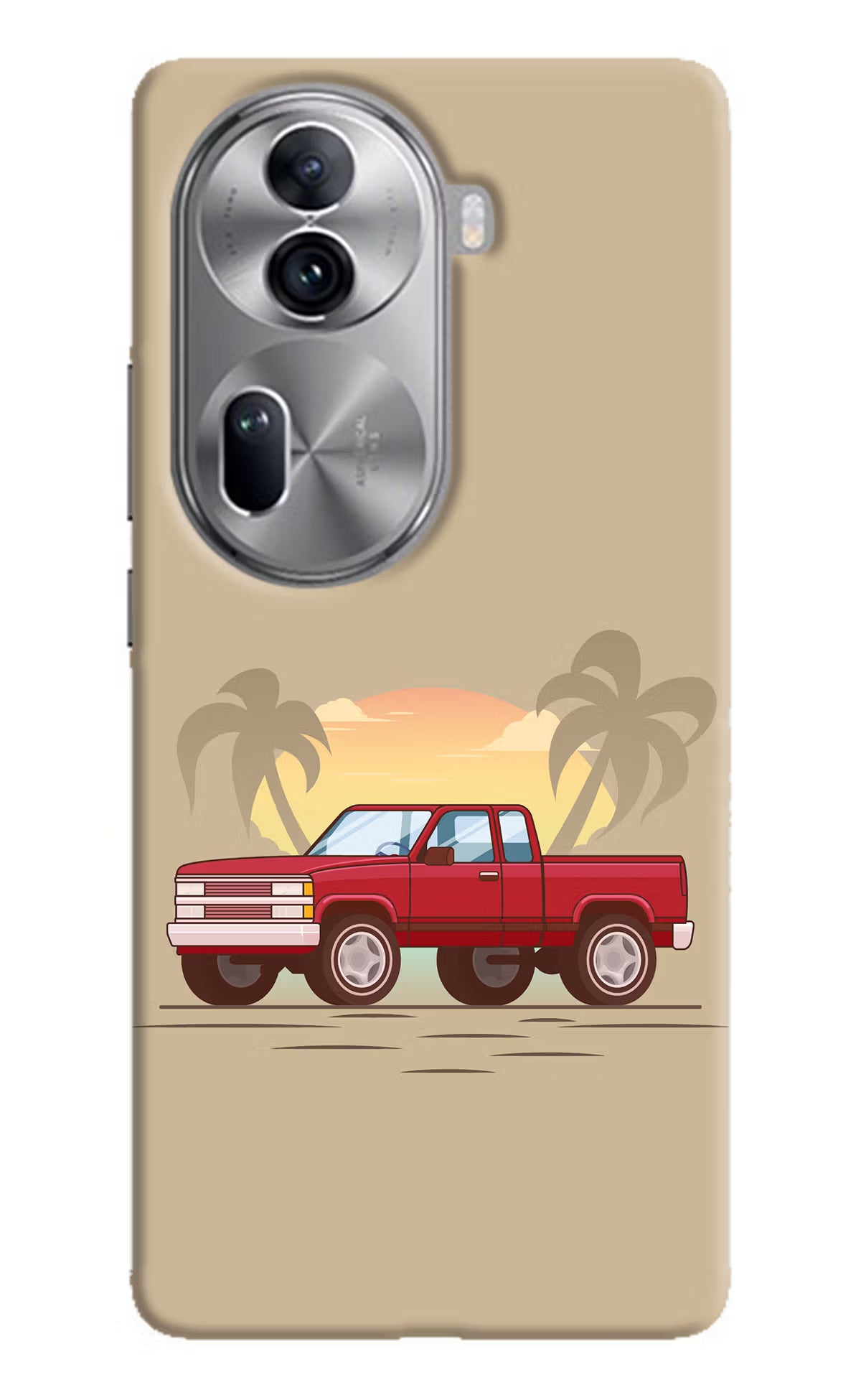 Desert Classic Drive Oppo Reno11 Pro 5G Hard Case Back Cover by Casekaro