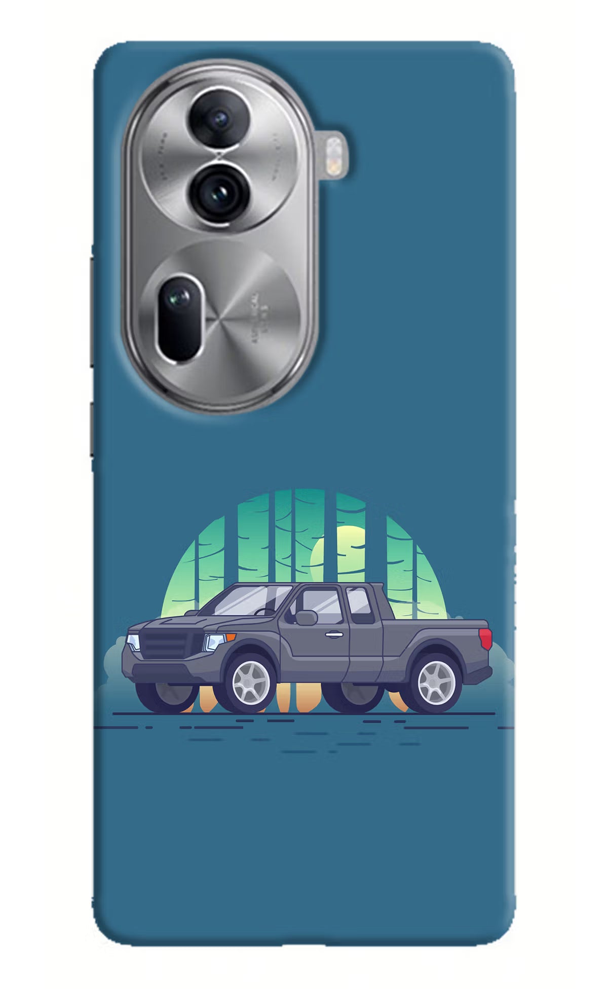 Retro Garage Vibe Oppo Reno11 Pro 5G Hard Case Back Cover by Casekaro