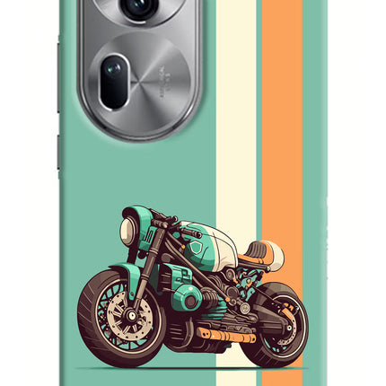 Striped Moto Drift Oppo Reno11 Pro 5G Hard Case Back Cover by Casekaro