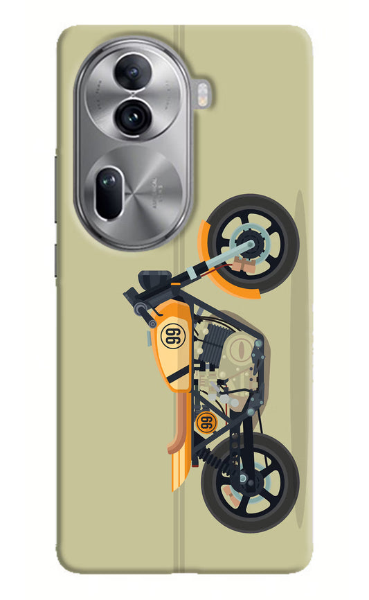 Vertical Speedster Oppo Reno11 Pro 5G Hard Case Back Cover by Casekaro