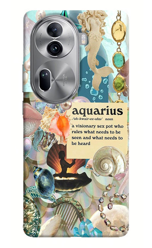Aquarius Zodiac Oppo Reno11 Pro 5G Hard Case Back Cover by Casekaro