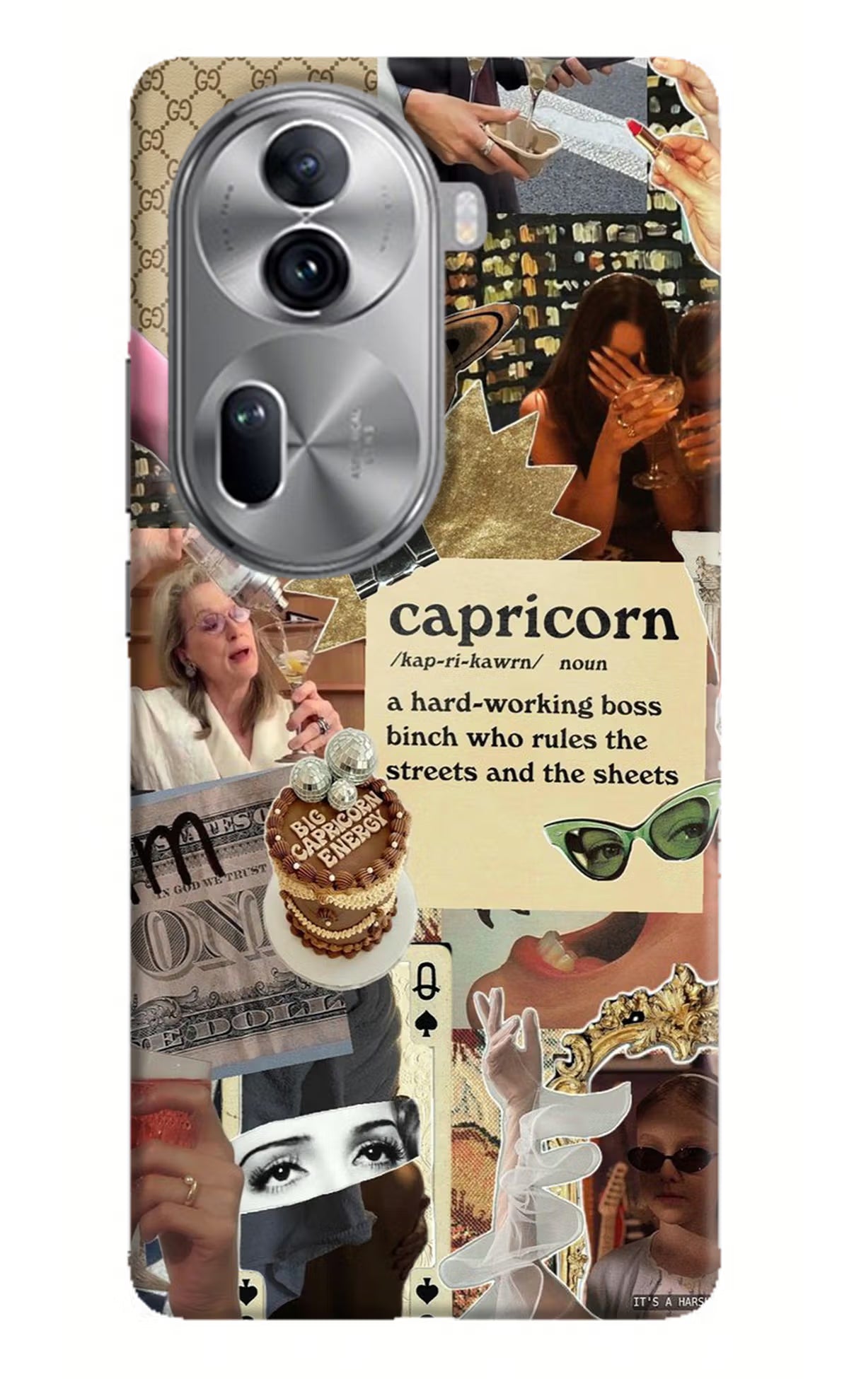 Capricorn Zodiac Oppo Reno11 Pro 5G Hard Case Back Cover by Casekaro