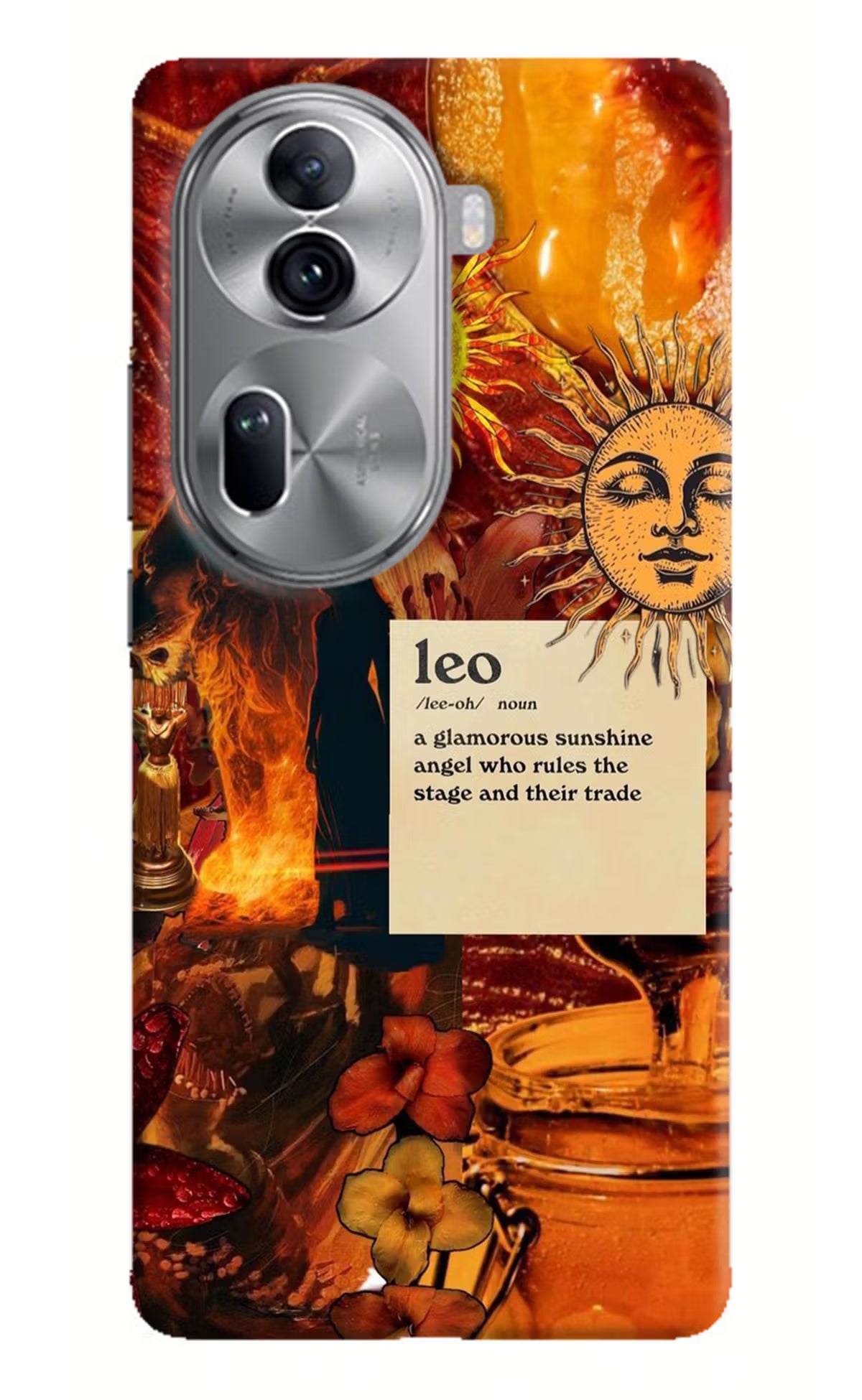Leo Zodiac Oppo Reno11 Pro 5G Hard Case Back Cover by Casekaro