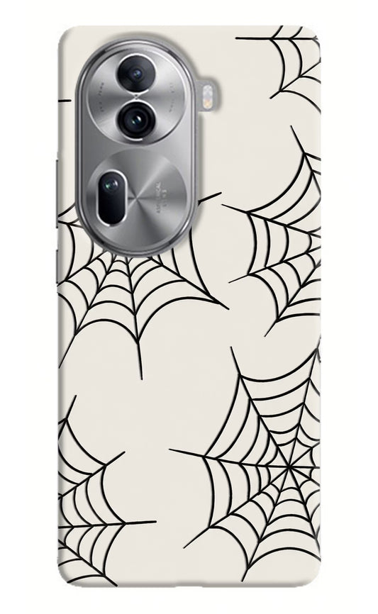 Spider Web Oppo Reno11 Pro 5G Hard Case Back Cover by Casekaro