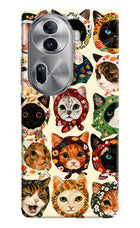 Cool Cat Oppo Reno11 Pro 5G Hard Case Back Cover by Casekaro