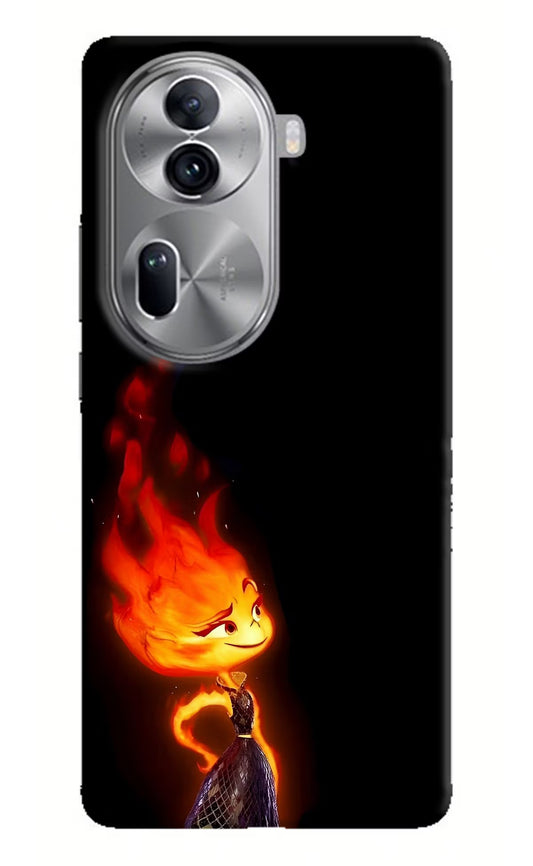 Ember Flame Oppo Reno11 Pro 5G Hard Case Back Cover by Casekaro