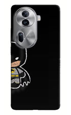Bat Kitty Oppo Reno11 Pro 5G Hard Case Back Cover by Casekaro
