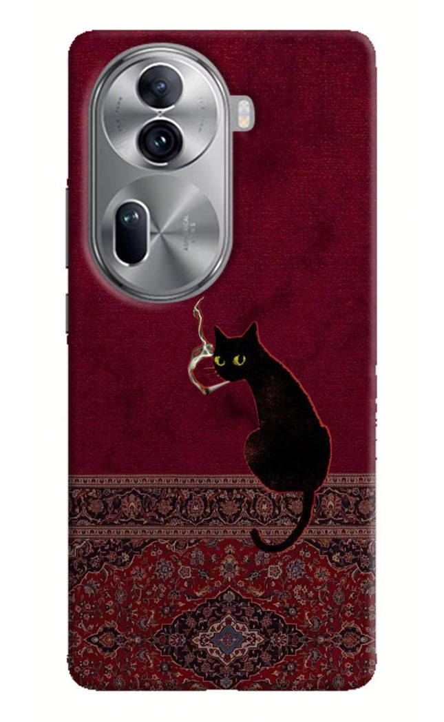 Midnight Cat Oppo Reno11 Pro 5G Hard Case Back Cover by Casekaro