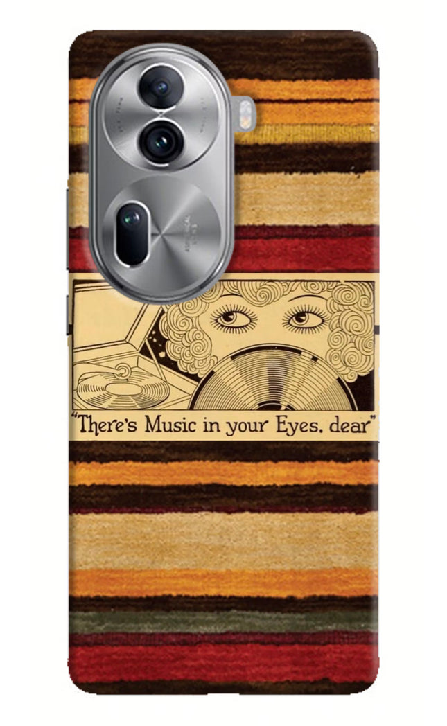 Vinyl Stripes Oppo Reno11 Pro 5G Hard Case Back Cover by Casekaro