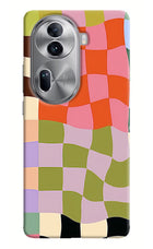 Wavy Grid Oppo Reno11 Pro 5G Back Cover