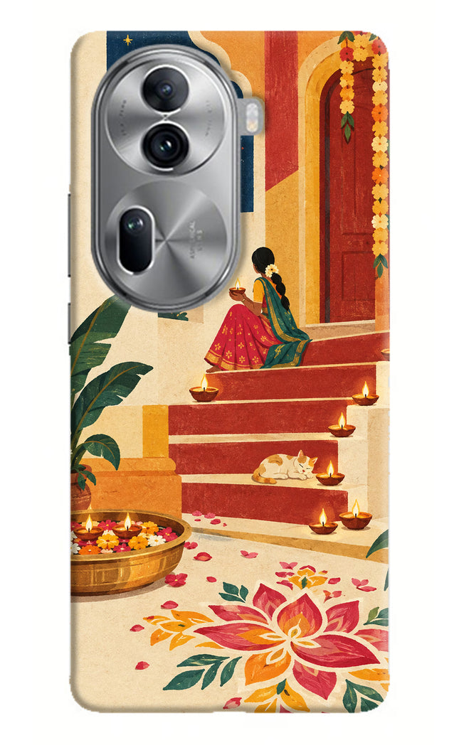 Diwali Rangoli Oppo Reno11 Pro 5G Hard Case Back Cover by Casekaro