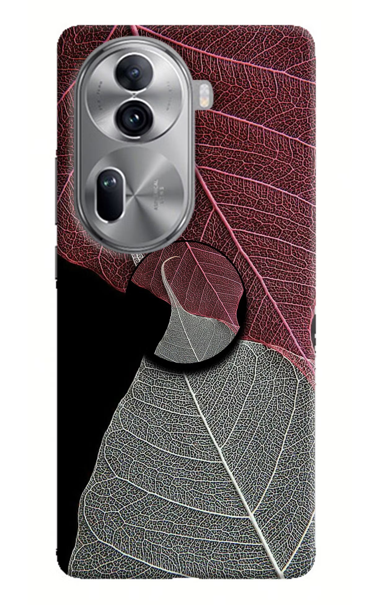 Leaf Pattern Oppo Reno11 Pro 5G Pop Case by Casekaro