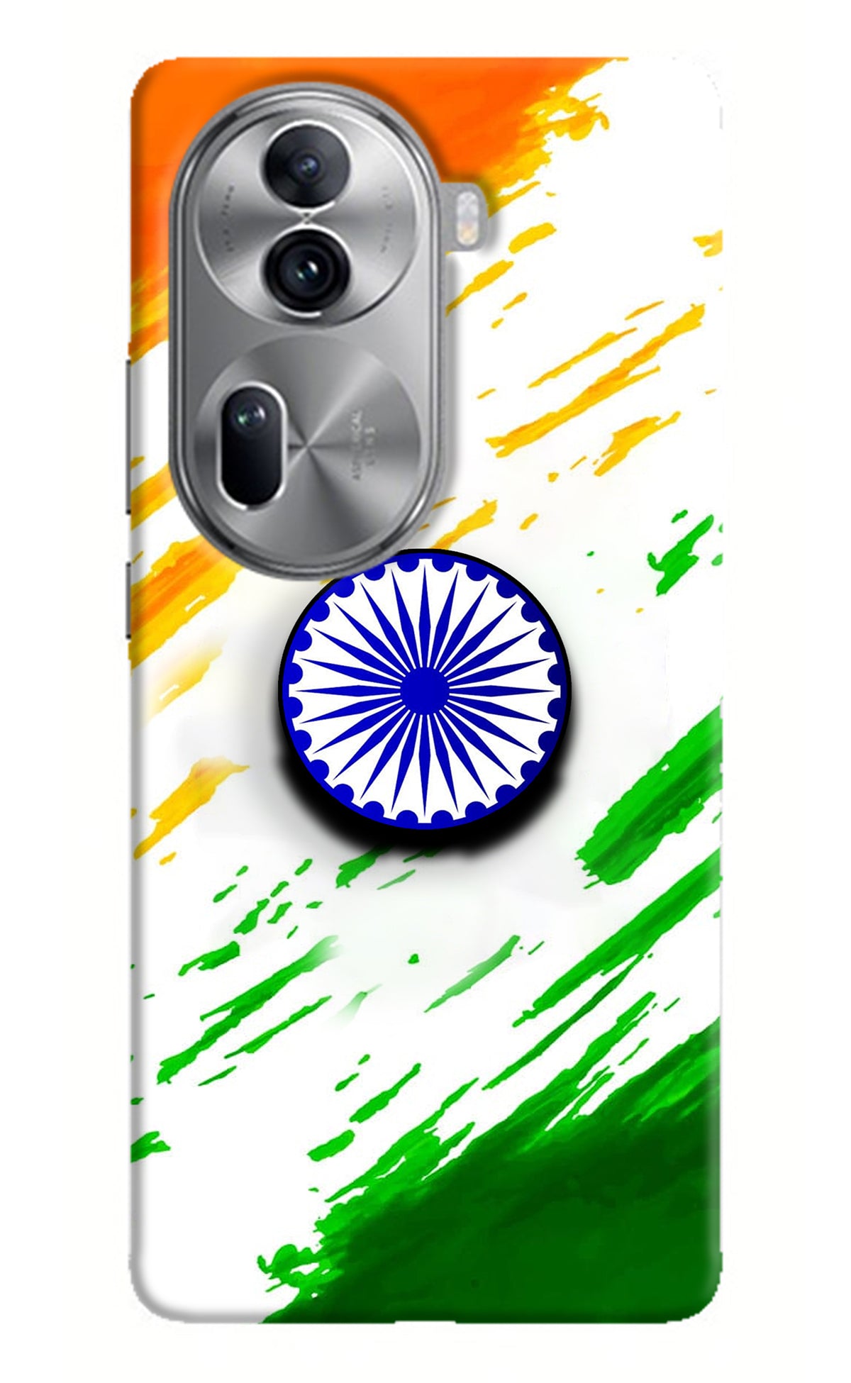 Indian Flag Ashoka Chakra Oppo Reno11 Pro 5G Pop Case