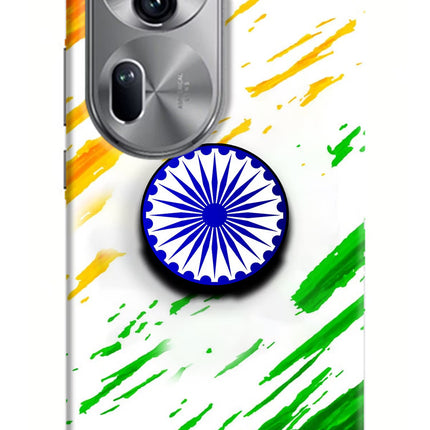 Indian Flag Ashoka Chakra Oppo Reno11 Pro 5G Pop Case by Casekaro