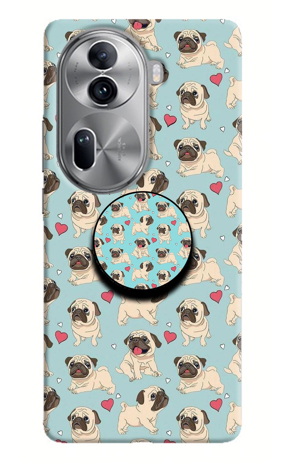 Pug Dog Oppo Reno11 Pro 5G Pop Case