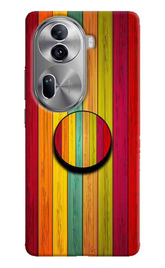 Multicolor Wooden Oppo Reno11 Pro 5G Pop Case by Casekaro