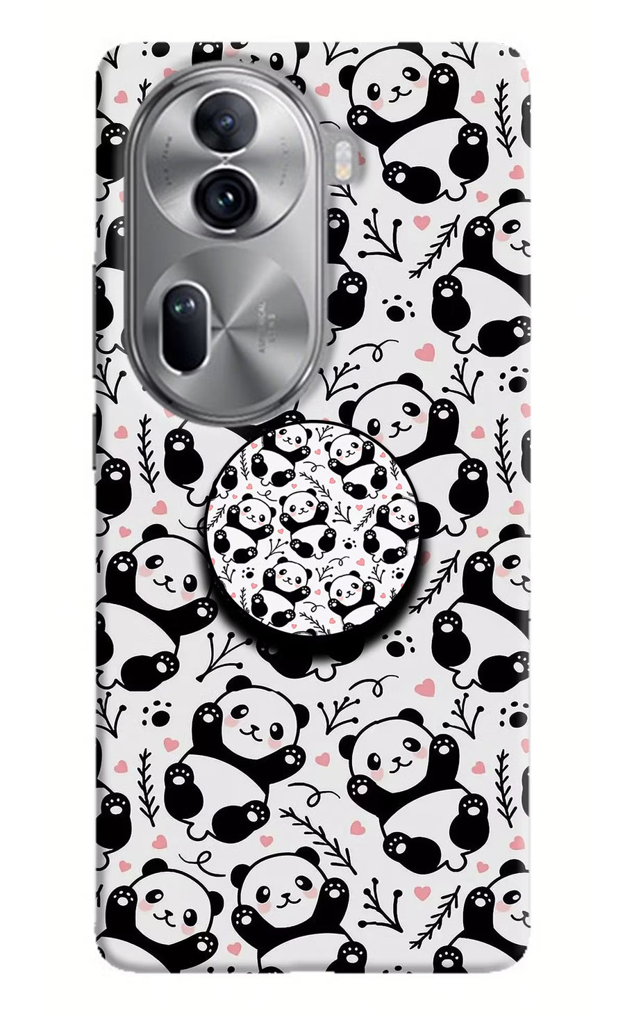 Cute Panda Oppo Reno11 Pro 5G Pop Case, Hard case