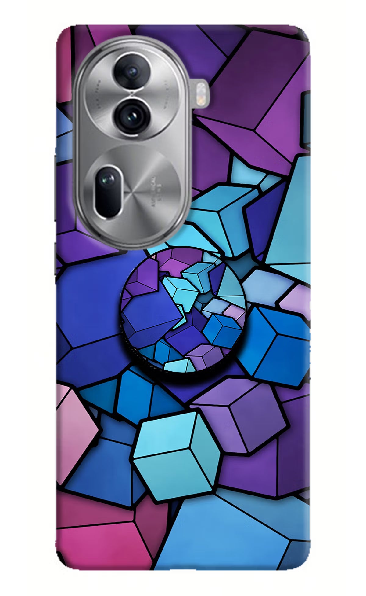 Cubic Abstract Oppo Reno11 Pro 5G Pop Case by Casekaro