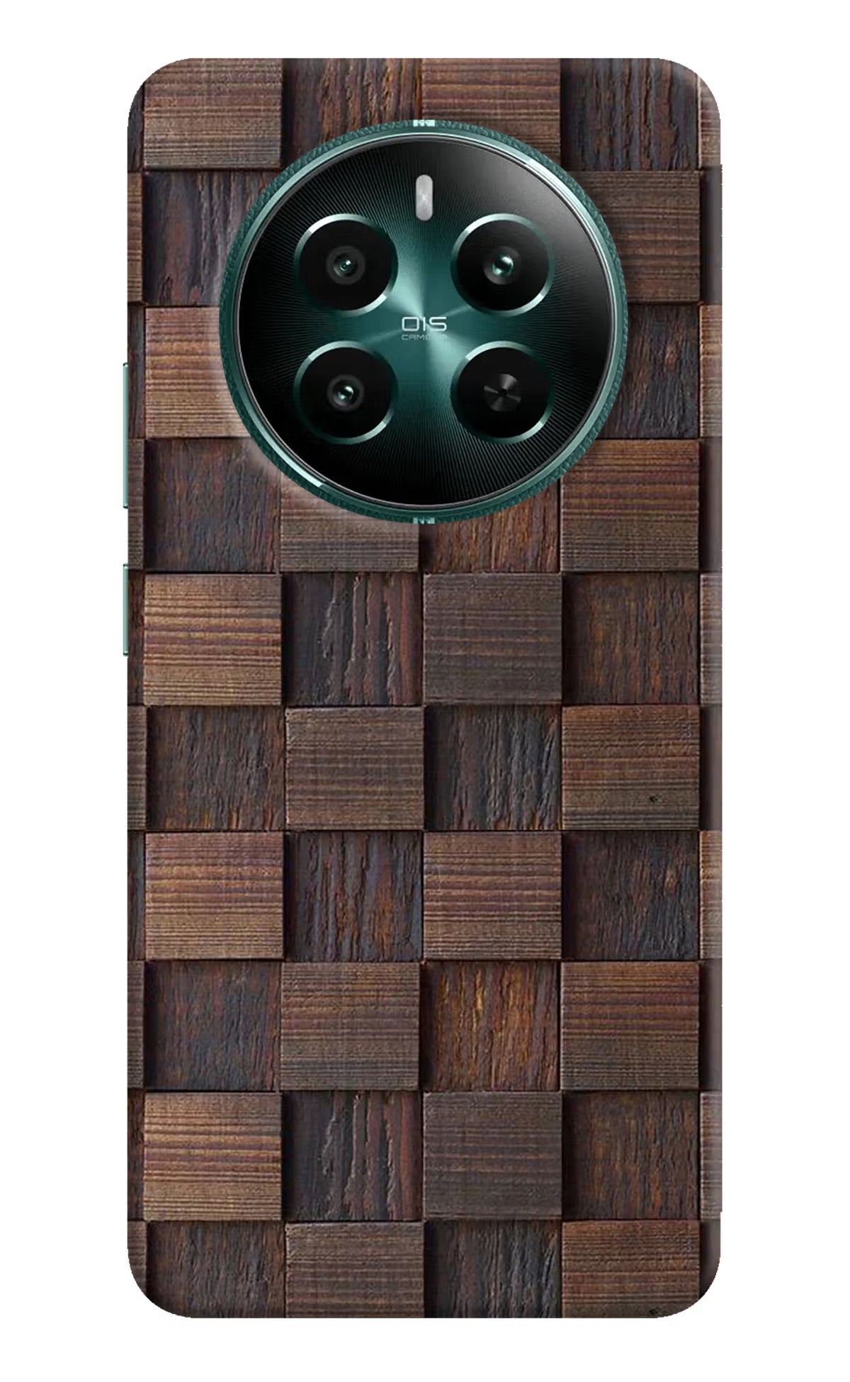 Wooden Cube Design Realme 12+ 5G Hard Case Back Cover by Casekaro