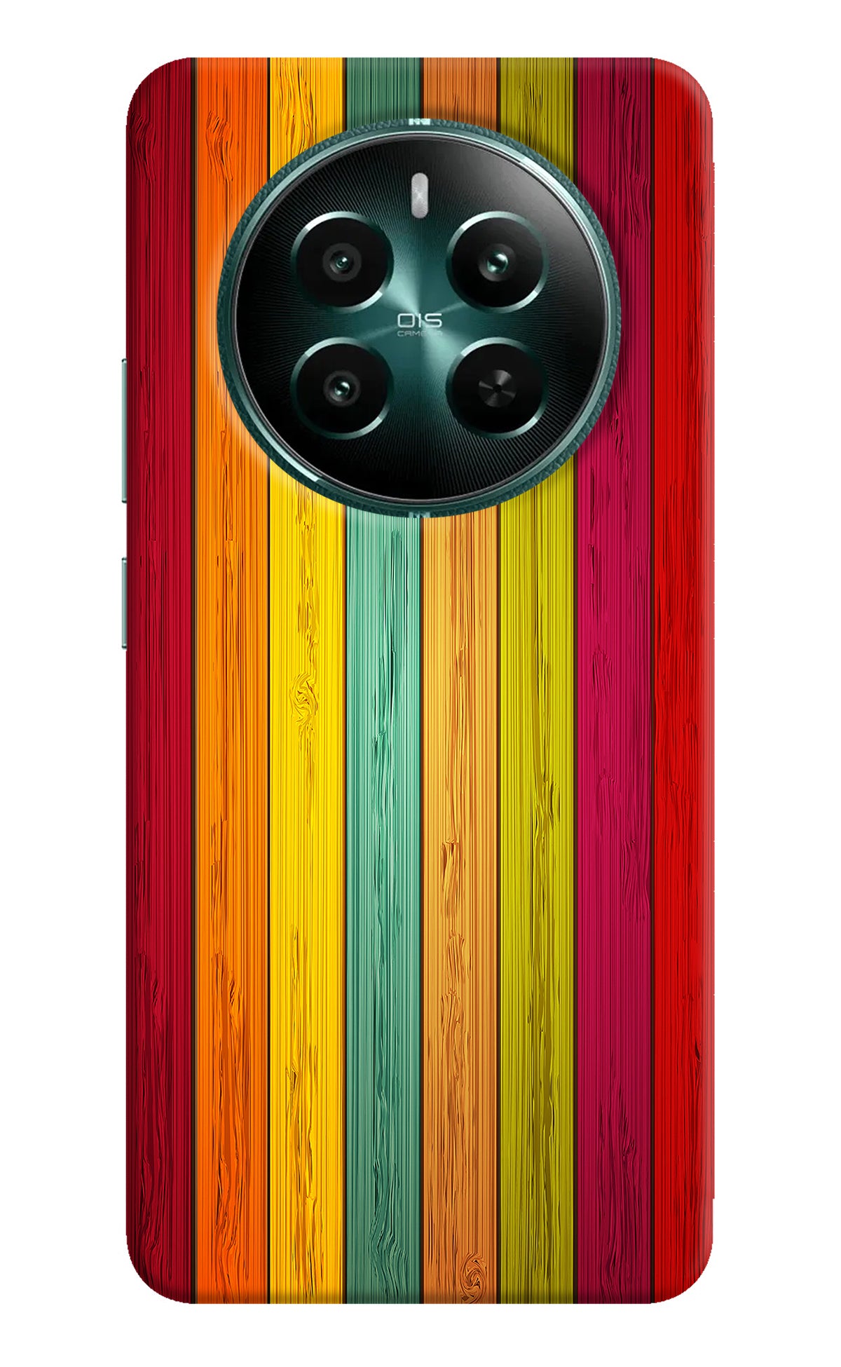 Multicolor Wooden Realme 12+ 5G Back Cover