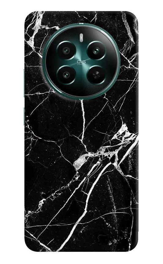 Black Marble Pattern Realme 12+ 5G Hard Case Back Cover by Casekaro