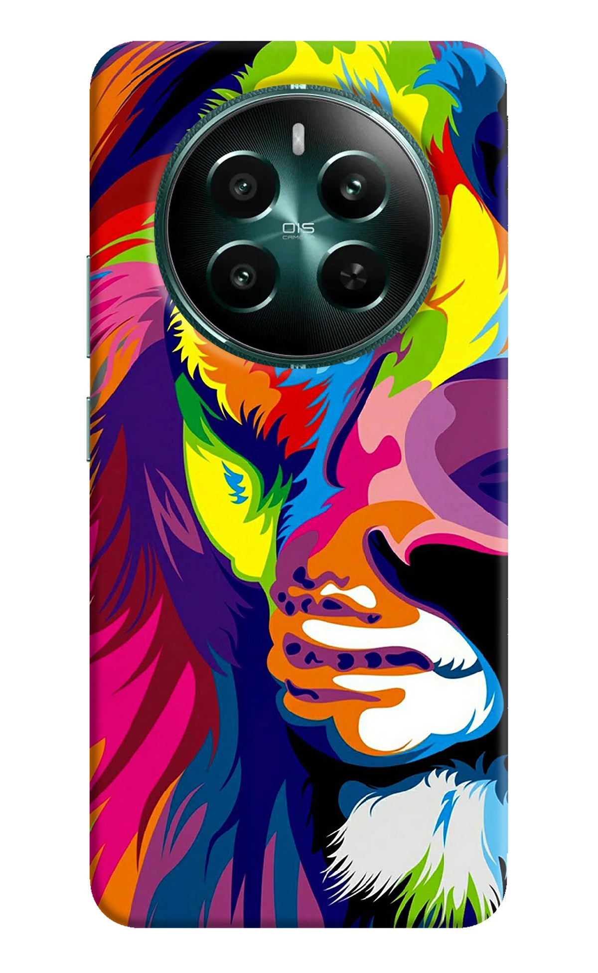 Lion Half Face Realme 12+ 5G Back Cover