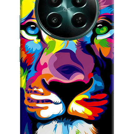 Lion Realme 12+ 5G Hard Case Back Cover by Casekaro