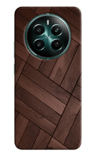 Wooden Texture Design Realme 12+ 5G Hard Case Back Cover by Casekaro