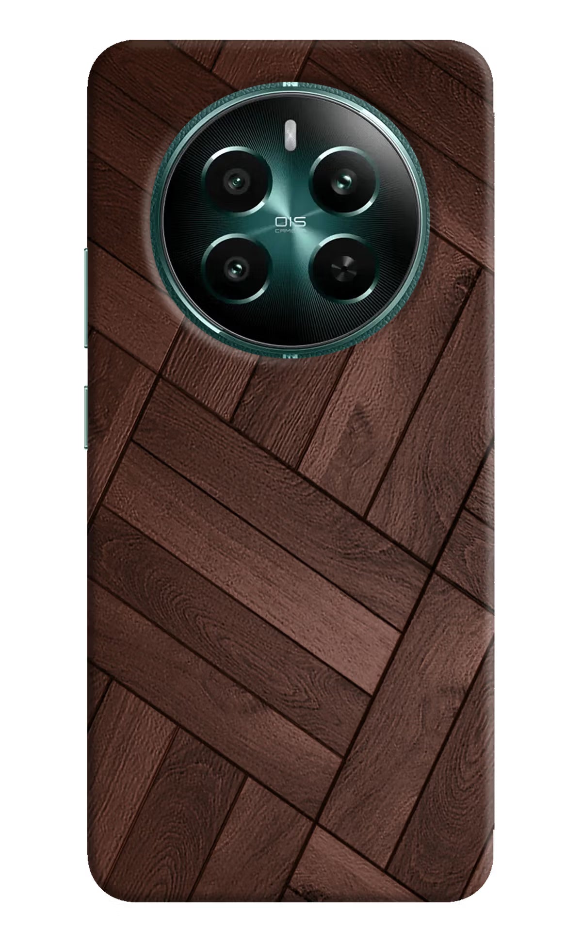 Wooden Texture Design Realme 12+ 5G Hard Case Back Cover by Casekaro