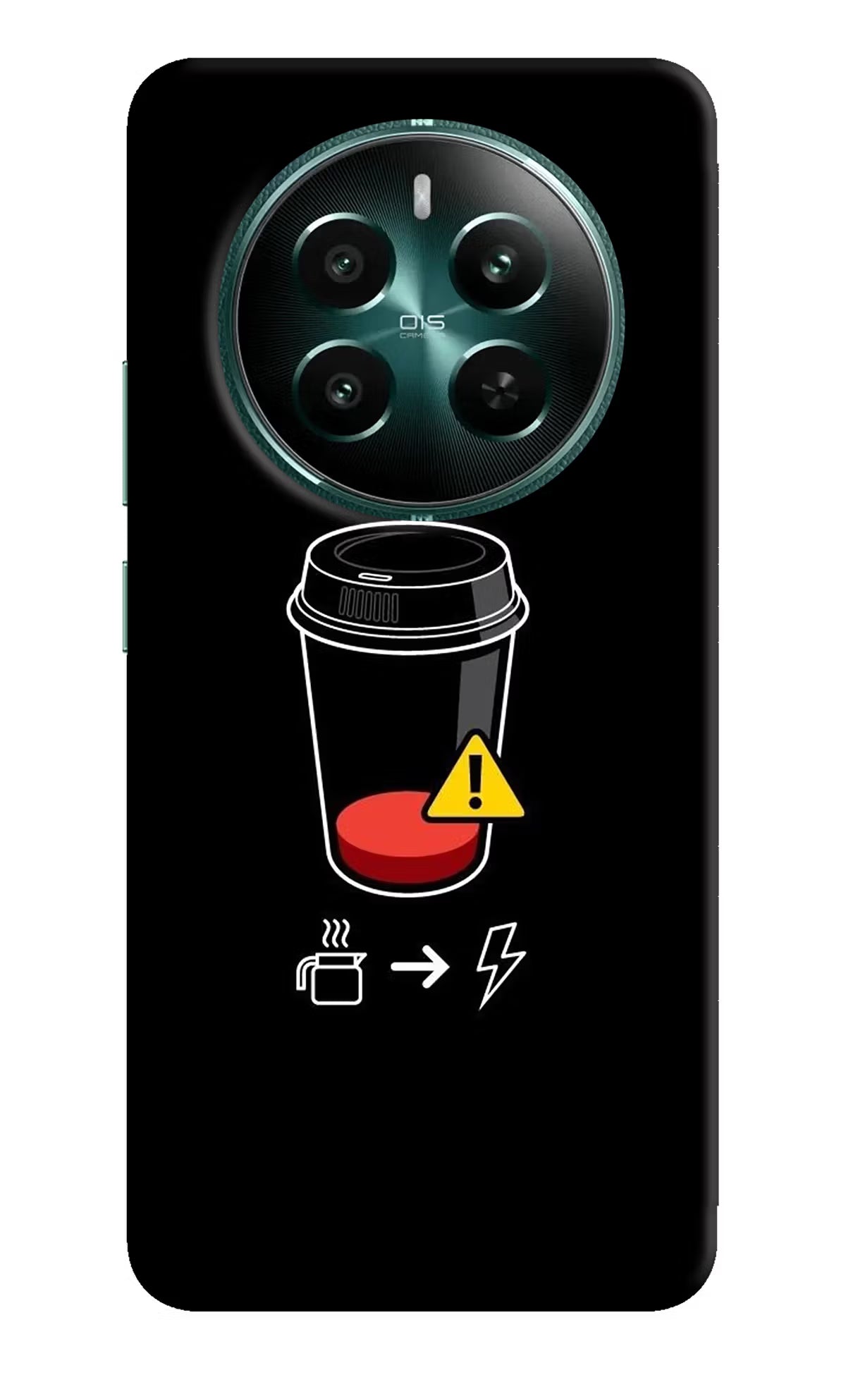 Coffee Realme 12+ 5G Hard Case Back Cover by Casekaro