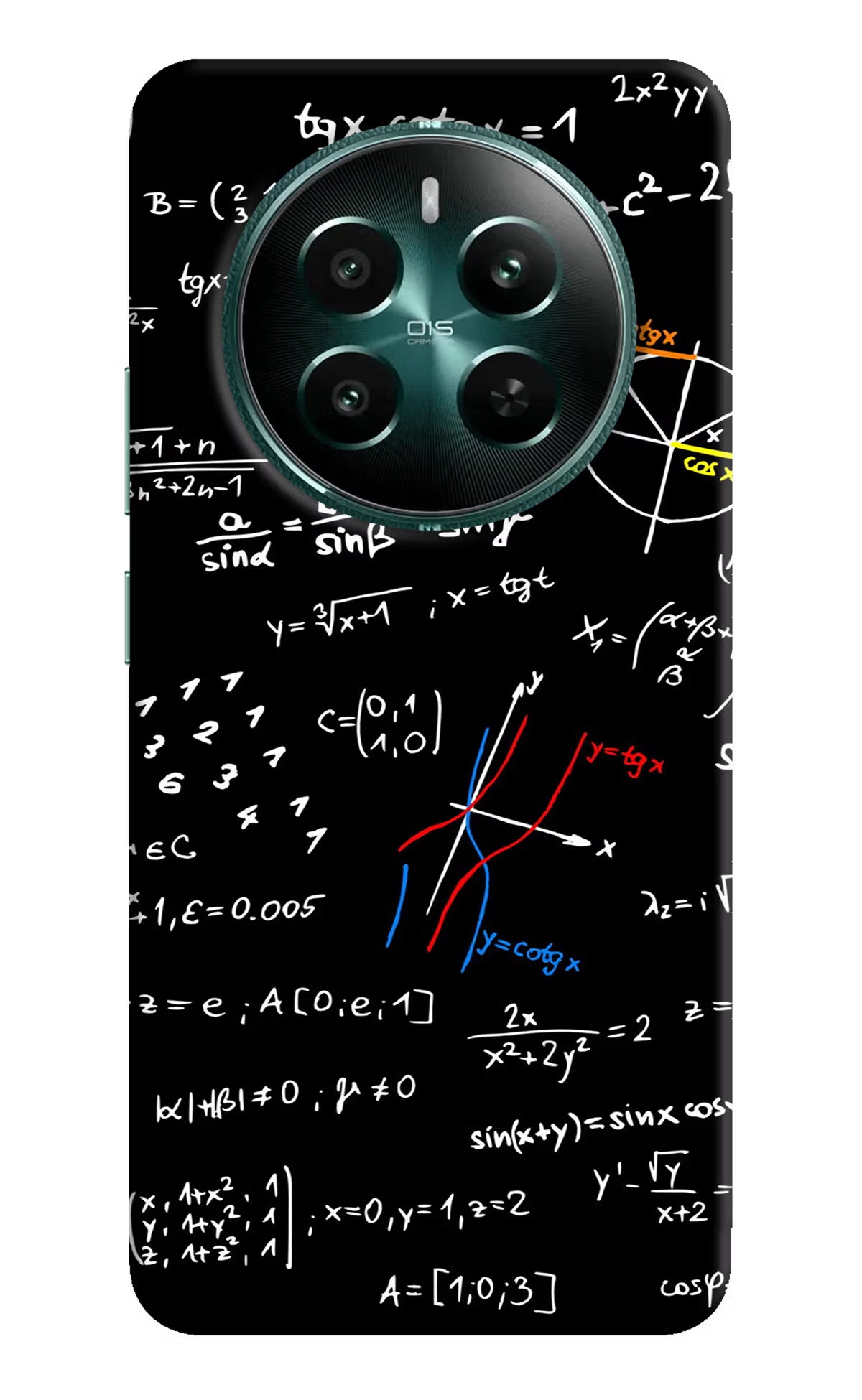 Mathematics Formula Realme 12+ 5G Hard Case Back Cover by Casekaro