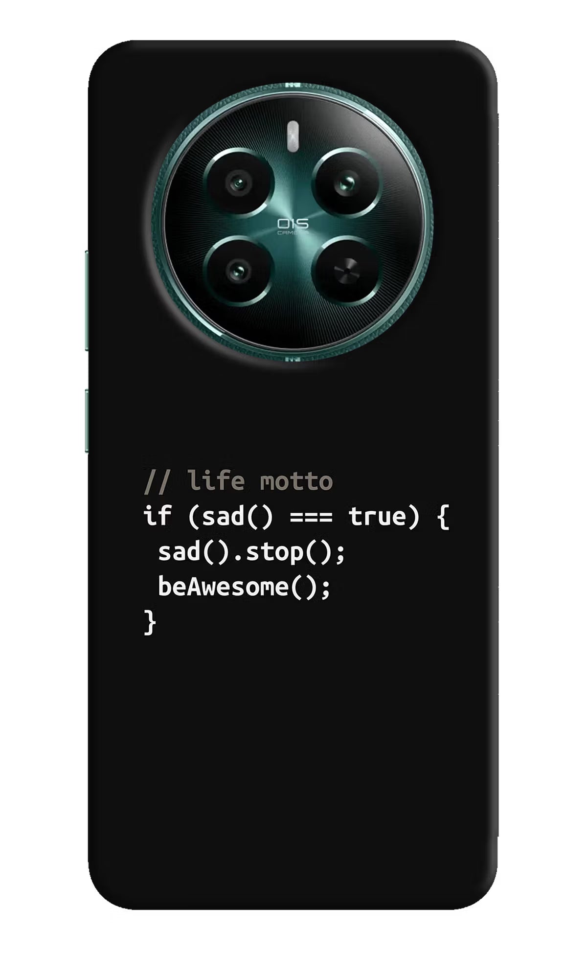 Life Motto Code Realme 12+ 5G Hard Case Back Cover by Casekaro