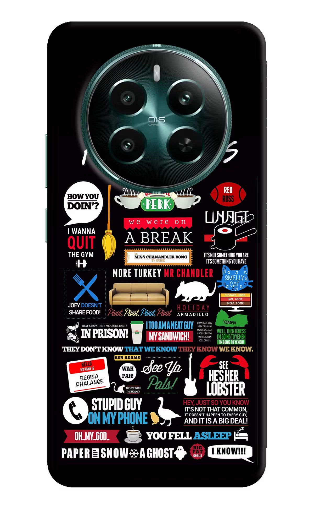 FRIENDS Realme 12+ 5G Hard Case Back Cover by Casekaro