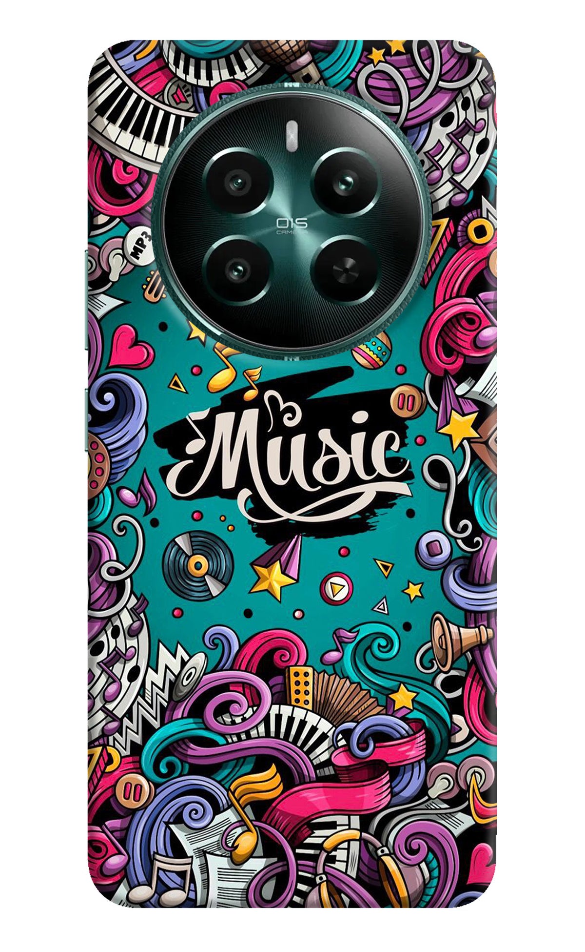 Music Graffiti Realme 12+ 5G Back Cover