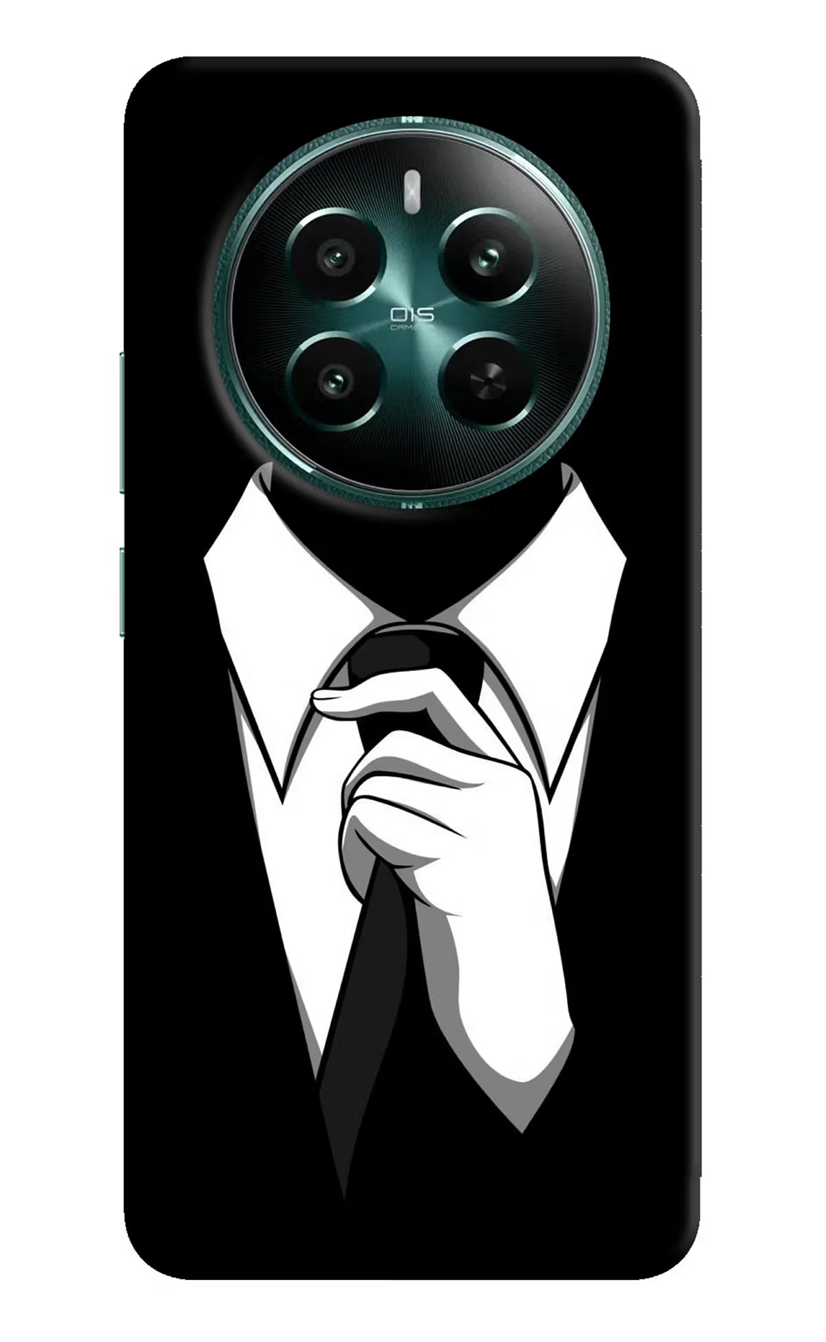 Black Tie Realme 12+ 5G Hard Case Back Cover by Casekaro