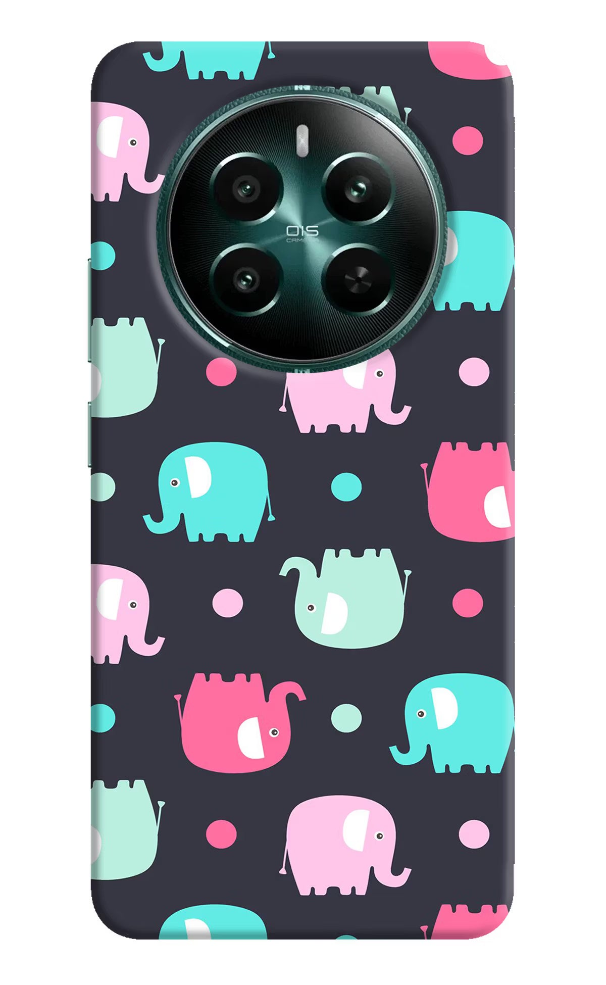 Elephants Realme 12+ 5G Hard Case Back Cover by Casekaro