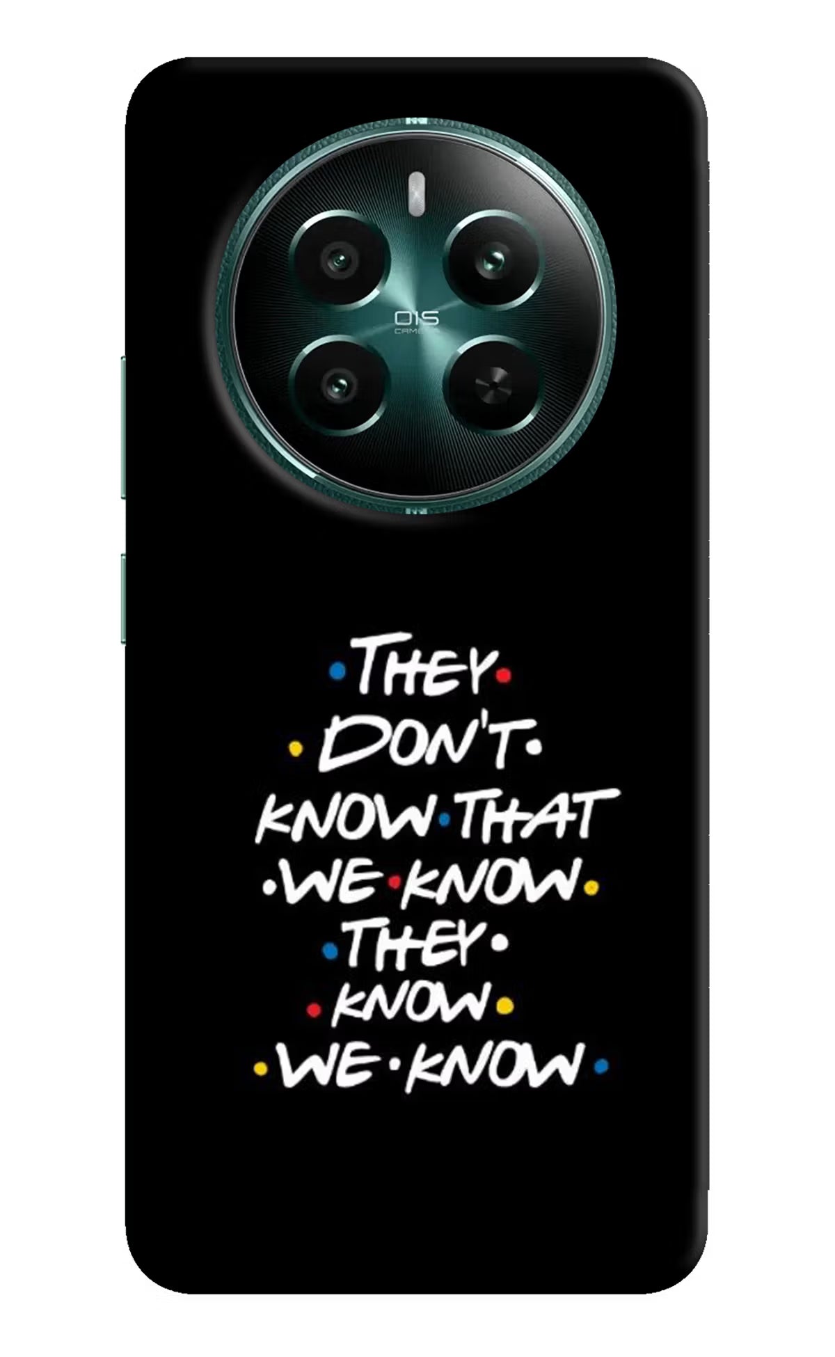 FRIENDS Dialogue Realme 12+ 5G Hard Case Back Cover by Casekaro