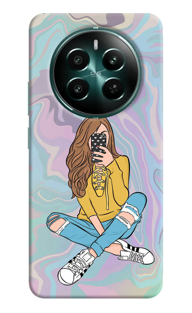 Selfie Girl Realme 12+ 5G Hard Case Back Cover by Casekaro