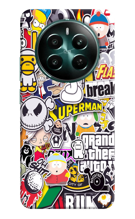 Sticker Bomb Realme 12+ 5G Hard Case Back Cover by Casekaro