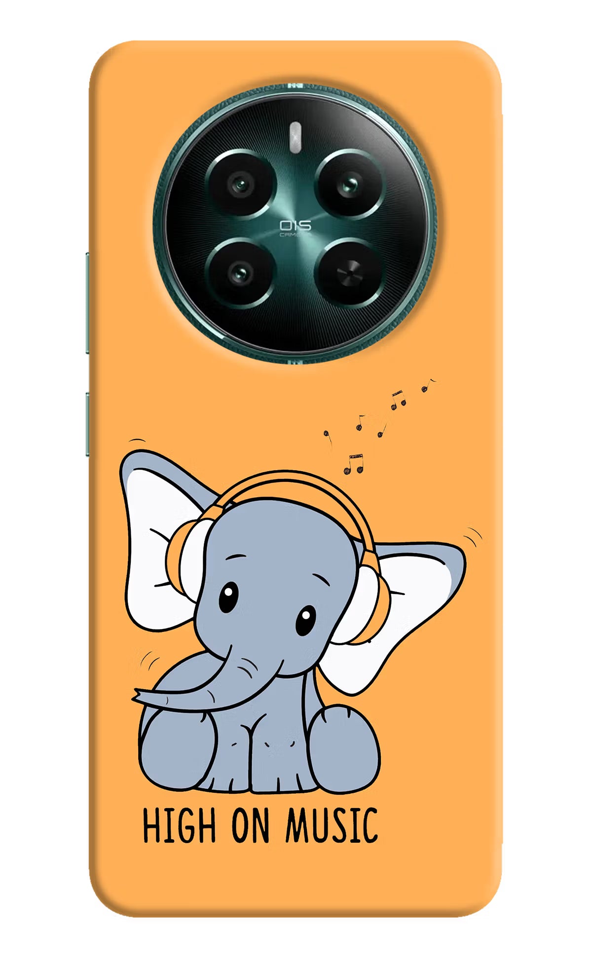 High On Music Realme 12+ 5G Hard Case Back Cover by Casekaro