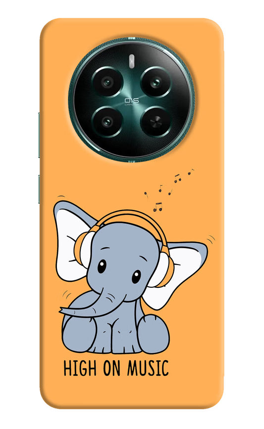 High On Music Realme 12+ 5G Hard Case Back Cover by Casekaro