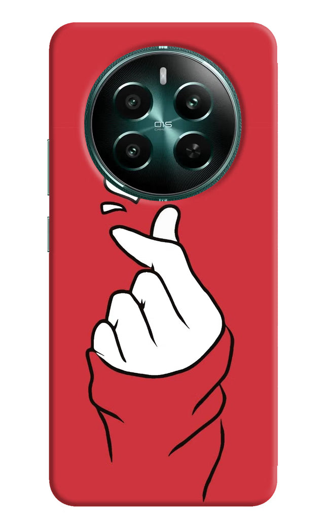 Korean Love Sign Realme 12+ 5G Hard Case Back Cover by Casekaro