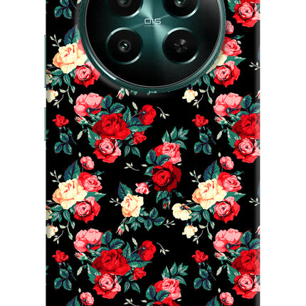Rose Pattern Realme 12+ 5G Hard Case Back Cover by Casekaro