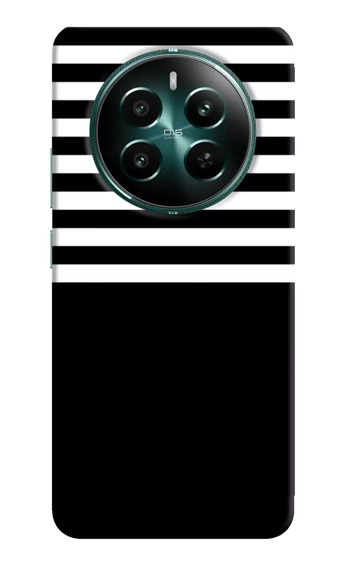 Black and White Print Realme 12+ 5G Hard Case Back Cover by Casekaro
