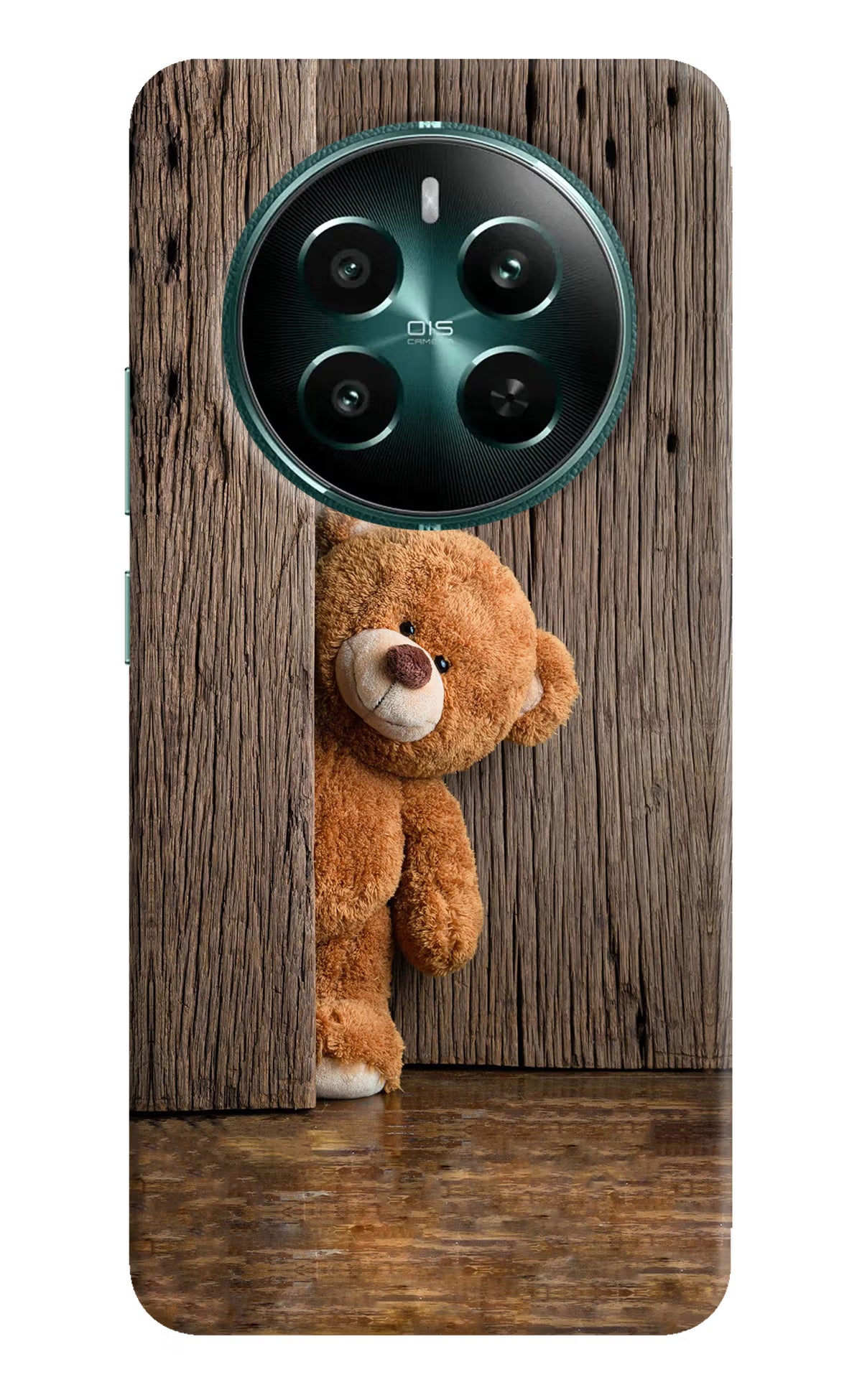 Teddy Wooden Realme 12+ 5G Hard Case Back Cover by Casekaro