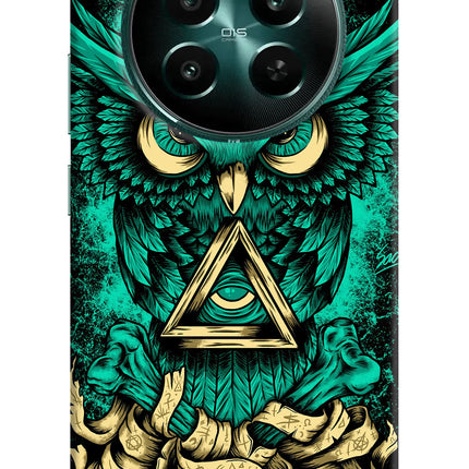 Green Owl Realme 12+ 5G Hard Case Back Cover by Casekaro