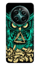 Green Owl Realme 12+ 5G Hard Case Back Cover by Casekaro