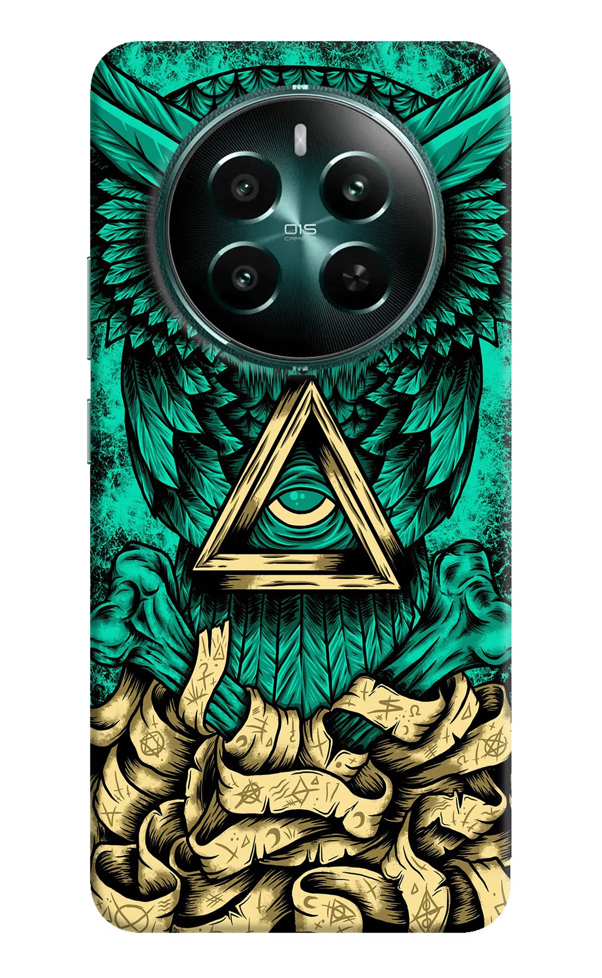 Green Owl Realme 12+ 5G Hard Case Back Cover by Casekaro
