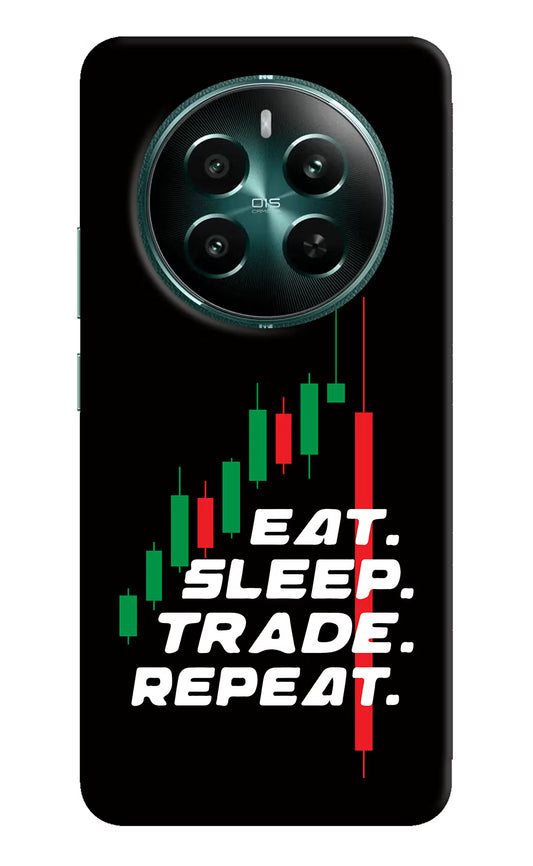 Eat Sleep Trade Repeat Realme 12+ 5G Hard Case Back Cover by Casekaro