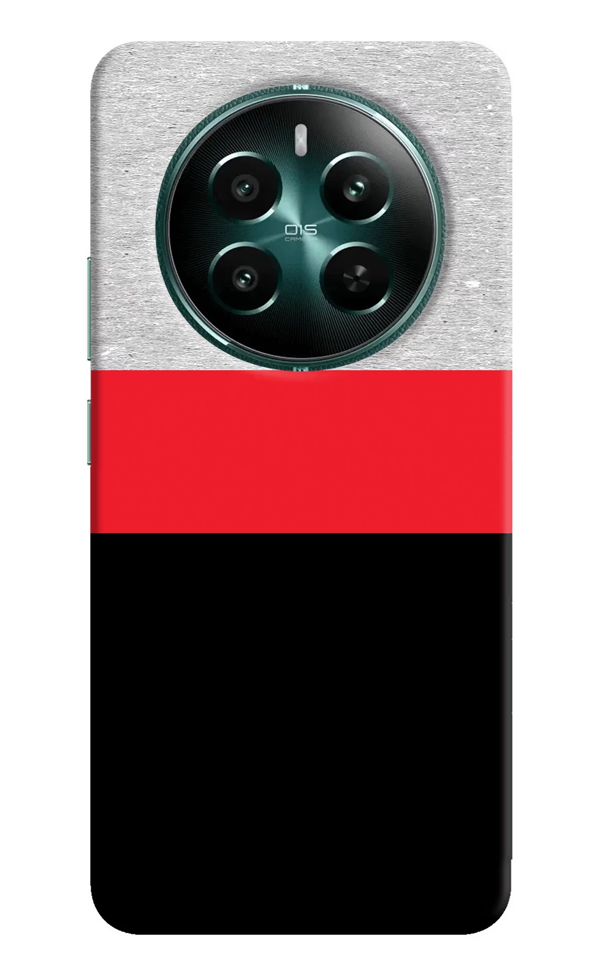 Tri Color Pattern Realme 12+ 5G Hard Case Back Cover by Casekaro
